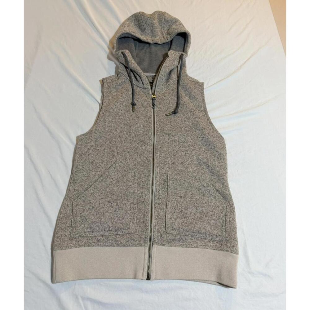 Burton Womens Fleece‎ Full Zip Hooded Vest Size XS